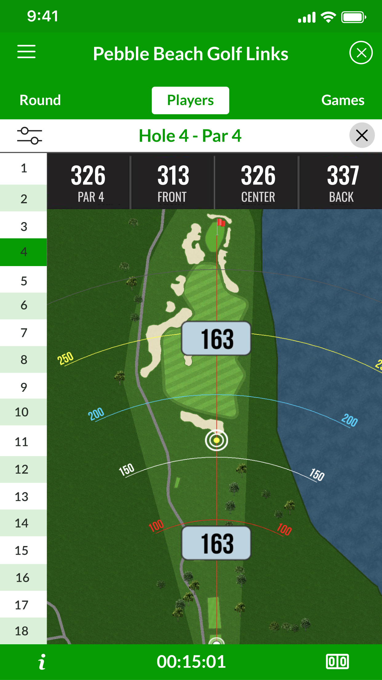 Beezer Golf App Screen 2