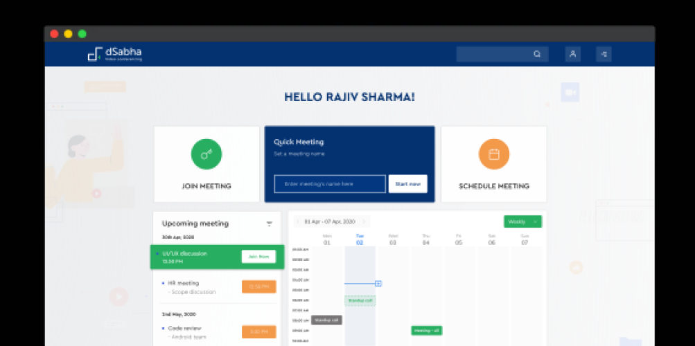 video conferencing tool | UI UX design | doodleblue blog